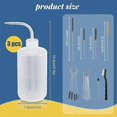 thumbnail image 4 of 24 Pcs Spray GunCleaning Kit Spray Paint 500Ml Plastic Squeeze Wash Bottle Tube Bottle Brushes Paint, 4 of 5