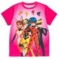 thumbnail image 3 of Miraculous Ladybug Cat Noir Rena Rouge Pullover Pajama Shirt and Shorts Sleep Set Little Kid to Big Kid, 3 of 5