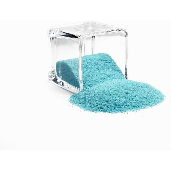 2pcs WGV Unity Colored Coarse Sand 1 Pound DIY Crafts, Vase Filler, Therapy Play, Planter Terrarium Centerpiece Design for Wedding Party Event Home Office Garden Decor, Aqua