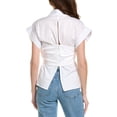 thumbnail image 2 of Just Bee Queen womens  Elliot Top, s, White, 2 of 3