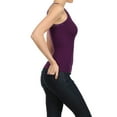 thumbnail image 3 of Lady's Slim Fit Racer Back Tank - Purple, 3 of 4