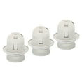 thumbnail image 1 of Unique Bargains E26/E27 Screw Thread 24mm Light Socket Retro LED Bulb Lamp Holder White 3 Pack, 1 of 5