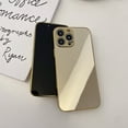 thumbnail image 3 of Mirror Case for iPhone 15 Pro Max , Mirror for Girls Women Makeup, Cute Glossy Hard Mirror Back+Clear Soft TPU Bumper Slim Fit Anti-drop Shockproof Protective Case for iPhone 15 Pro Max,Gold, 3 of 7