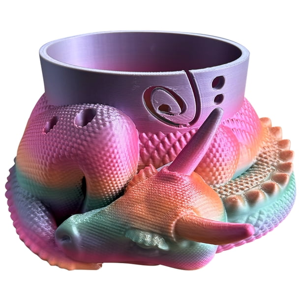 Fantasy Dragon Egg Yarn Bowl Ganchos de ganchillo Organizador de almacenamiento de hilo (Color caramelo)