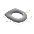 thumbnail image 2 of BEADCEST Soft Toilet Seat Pad Acolchonado Oscuro Para Uso En Con Lavable Y Manejable, 2 of 8