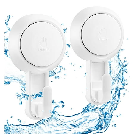 

Suction Hooks Powerful Vacuum Suction Cup Hooks- Heavy Duty Shower Hooks Waterproof Suction Hanger