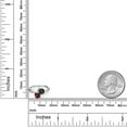 thumbnail image 3 of Gem Stone King 925 Sterling Silver and 10K Yellow Gold Rhodolite Garnet and Mystic Topaz 2 Stone and Lab Grown Diamond Accent Ring for Women (1.18 Cttw, Gemstone January Birthstone, Size 6), 3 of 4