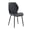 B-Black, variant on Dining Chairs Set of 4 PU Leather Metal Black Handle 34 Inch for Kitchen Restaurant