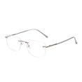 thumbnail image 2 of Gafas de miopía ligeras sin marco, estilo retro de puro deseo, belleza sencilla, aspecto de rostro femenino, gafas de lectura pequeñas anti-luz azul HD, 2 of 2