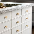 thumbnail image 6 of Solid Hardware Zinc Alloy Mirror Kitchen Cupboard Pulls European Style Drawer Knobs Cabinet Handles GOLD 128MM, 6 of 8