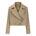 thumbnail image 5 of GuangCheng Womens Coats New Fashion Casual Long Sleeve Hoodless Casual Outwear & Jackets, 5 of 6