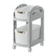 thumbnail image 3 of Carrito con ruedas organizador de gran capacidad para cocina multifuncional 2 capas gris, 3 of 9