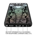 thumbnail image 4 of FINCIBO Slim TPU Bumper + Clear Hard Back Cover for LG Stylo 6 6.8" 2020, Clear Elephant Head Aztec, 4 of 6