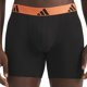 thumbnail image 4 of adidas Calzoncillos bóxer para hombre, Lote de 3 - Boxer Briefs, Active Flex Cotton, Logo Negro/Azul/Rojo XL (X-Large), 4 of 5