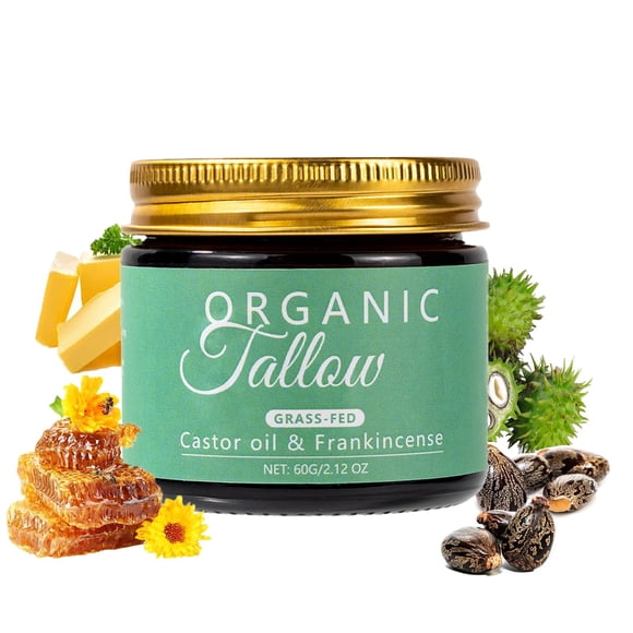 Bálsamo de sebo KBSBUBB orgánico con aceite de ricino e incienso 60 ml