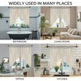thumbnail image 3 of Blue Flower Swag Curtains for Kitchen/Bedroom/Living Room, Spring Farmhouse Country Floral Plant Beige Scalloped Curtains 63 Inch Long, Window Swag Topper Curtains Valances 2 Panels Set 36"x63", 3 of 8