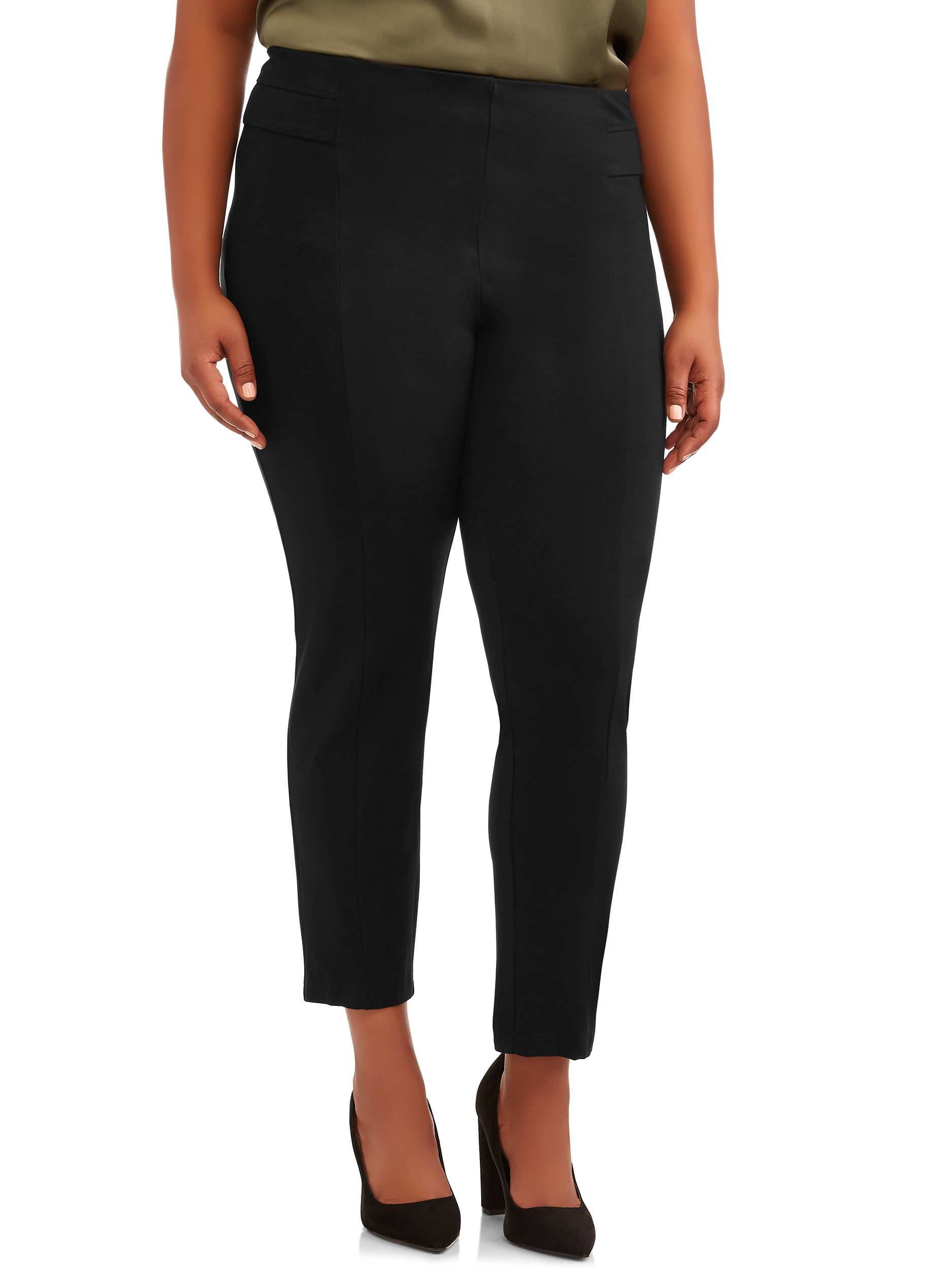 Zac & Rachel - Zac & Rachel Women's Plus Size Compression Slim Leg Pant ...