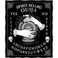 thumbnail image 2 of Ouija Board Vintage Blanket Gifts for Women Girls Boys, Skullhead Decoration for Home Bedroom Living Room Dorm Halloween, Soft Comfortable Lightweight Throw Blankets Black Twin 60"x80", 2 of 5