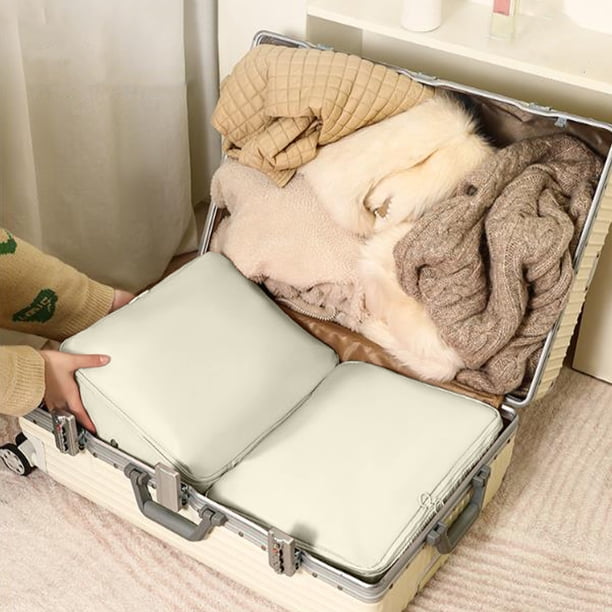 pstuiky Bolsa de almacenamiento para chaquetas de plumas nuevo estilo bolsa de almacenamiento de ropa bolsa de viaje portátil de gran capacidad bolsa de equipaje organización de ropa donación