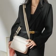 thumbnail image 4 of Bolso bandolera para mujer, de piel, con correa ancha, para el hombro, diseño moderno, para cámara, con cremallera superior, 4 of 6