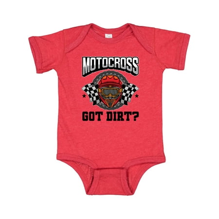 

Inktastic Motocross Dirt Biking Got Dirt Gift Baby Boy or Baby Girl Bodysuit