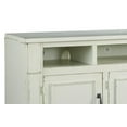 thumbnail image 2 of Saltoro Sherpi Wooden Frame TV Stand with 3 Open Compartments and 3 Doors, White, 2 of 5