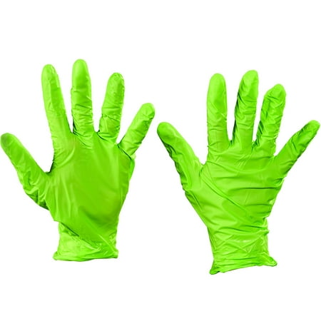 GLV2004S Green Best N-Dex Nitrile rubber Gloves - Accelerator Free - Small Made In USA CASE OF
