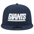 thumbnail image 2 of Men's New Era Navy New York Giants Throwback Main Trucker 9FIFTY Snapback Hat, 2 of 5