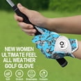 thumbnail image 5 of FINGER TEN Golf Gloves Women Left Right Hand Leather with Ball Marker Value Pack, Colored Glove for Ladies Right Left Handed Golfer All Weather Grip, 5 of 7