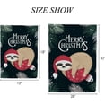 thumbnail image 2 of GZHJMY Garden Flag Double Sided Sloth Red Christmas Ball, Fade Resistant Yard Flag Durable Banner Indoor Outdoor Home Decor 28x40 Inch Yard Flags, 2 of 7