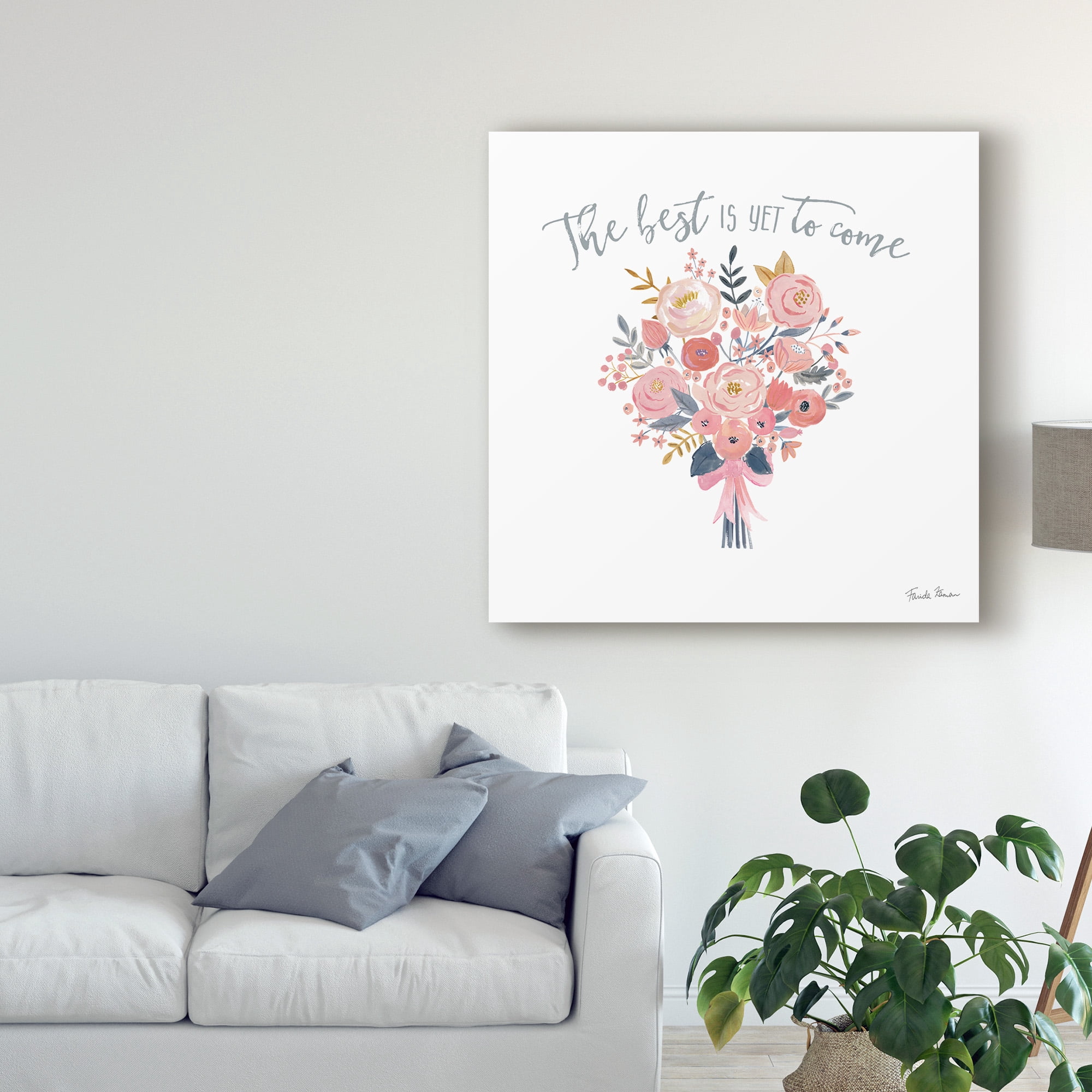 Trademark Fine Art 'It Takes Two V' Canvas Art by Farida Zaman