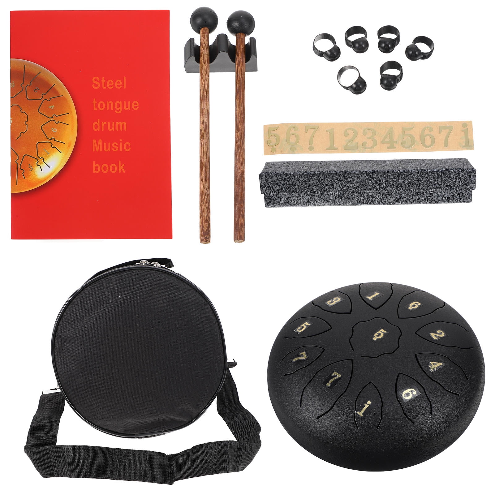 COSMOBETTY 1 Set Ethereal Drum Carbon Steel Round Beginners