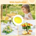 thumbnail image 5 of 48 limones amarillos artificiales con hojas, 2 tamaños de limones amarillos falsos, limones de espuma dura de imitación, decoración de limón para centro de mesa de fiesta con temática de verano, acces, 5 of 5