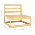 thumbnail image 4 of vidaXL 2 Piece Garden Lounge Set with Cushions Solid Wood Pine, 4 of 5
