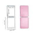 thumbnail image 2 of Unique Bargains 1 Pc Women Rectangular Double-sided Makeup Mirror for Travel Pink, 2 of 5