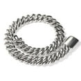 thumbnail image 2 of 20mm Miami Prong Cuban Chain Necklace 3 Rows Micro Pave Iced Out Round Cubic Zirconia Link Fashion Hip Hop Jewelry for Gift SH, 2 of 6