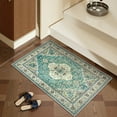 thumbnail image 4 of Wonnitar 2'X3' Small Boho Tribal Rugs for Entryway,Soft Kitchen Rugs Non Slip Washable Rugs,2X3ft Modern Foldable Door Mat Indoor Entrance Low-Pile Throw Rug for Bedroom Bathroom, 4 of 9