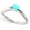 Green, variant on Andrea Jewelers Sterling Silver Chevron Pink Enamel Adjustable Toe Band Ring