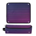 thumbnail image 3 of Hair Tools Storage with Heat Resistant Mat- Wave-like Purple Printed Curling Iron Travel Bag/Flat Iron Case for Women, 3 of 8