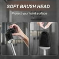 thumbnail image 4 of Toilet Brush and Holder Set - Flexible Toilet Bowl Brush Head with Silicone Bristles, Compact Size for Storage and Organization, Ventilation Slots Base (1 Pack, Silver), 4 of 4