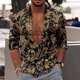 thumbnail image 1 of Camisa de moda para hombre, con costuras retro, nueva camisa de manga larga con solapa, material de alta calidad para primavera y verano, talla grande, 1 of 6