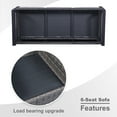 thumbnail image 5 of POCASSY Outdoor Furniture Set with Outdoor Sectional Sofa, 102 Inch Width Patio L Shape Sectional Sofa Gray Wicker Rattan Couch for Porch Deck Backyard, Gray/Gray, 5 of 6