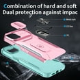 thumbnail image 3 of Allytech Shockproof Back Case for Apple iPhone 13, Military Grade Protective With Ring Holder Stand Compatible with Car Mount Anti-slip Hybrid Rugged Bumper Phone Cover for Men Boys -Rosegold, 3 of 8