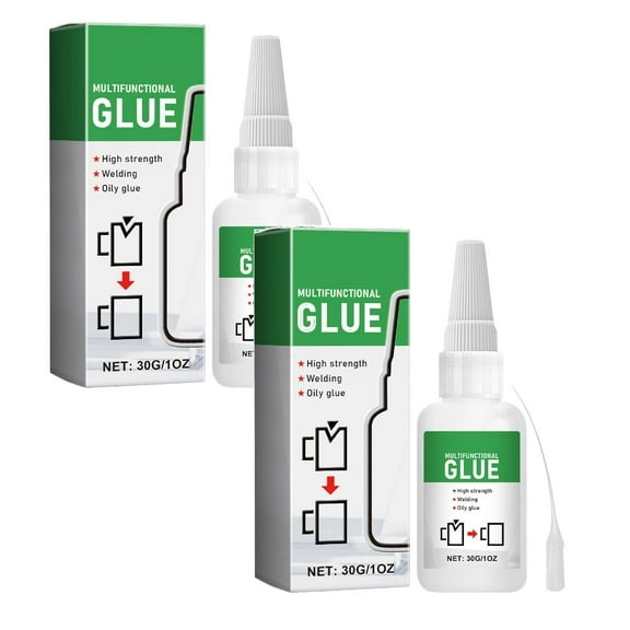 Clearance Adhesive mucilage under $7,Multipurpose Glue Welding High Strength Oily Glue Oil Adhesive For Metal Plastic Wood Ceramic Quick Drying For Home Repair & DIY Projects（30ml） 2PC