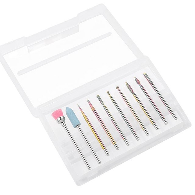 Diamond Cuticle Electric Nail File and Ceramic Acrylic Gel Nail Bit Kit, Acrylic Nail Art Tools