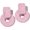 Pink, variant on Distinctive Raffia Earrings—Stylish Bohemian-style woven rattan drop earrings featuring a handcrafted wrapped design; perfect summer drop earrings for women.