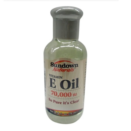 Sundown Naturals Pure Vitamin E Oil, 70,000 Iu For Skin - 2.5 Oz, 2 (Best Natural Vitamin E Oil For Skin)