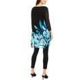 thumbnail image 2 of Alfani Women's Floral Print Tunic Black Size Petite Small, 2 of 6