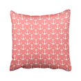 thumbnail image 1 of RYLABLUE Square Throw Pillow Covers Retro Nautical Ombre Coral Pink White Anchor Pattern Pillowcases Polyester 18 X 18 Inch With Hidden Zipper Home Sofa Cushion Decorative Pillowcase, 1 of 1