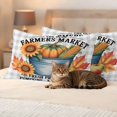 thumbnail image 3 of Fall Pumpkins Outdoor Waterproof Pillow Covers, Thanksgiving Sunflowers Autumn Corn Rustic Plaid Decorative Rectangle Throw Pillowcase Sofa Cushion Sham for Patio/Couch/Chair, 20"x12" 2 Pack, 3 of 8